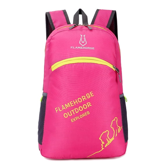 FLAMEHORSE Ultralight Waterproof Foldable Daypack for Outdoor Adventures - Pink