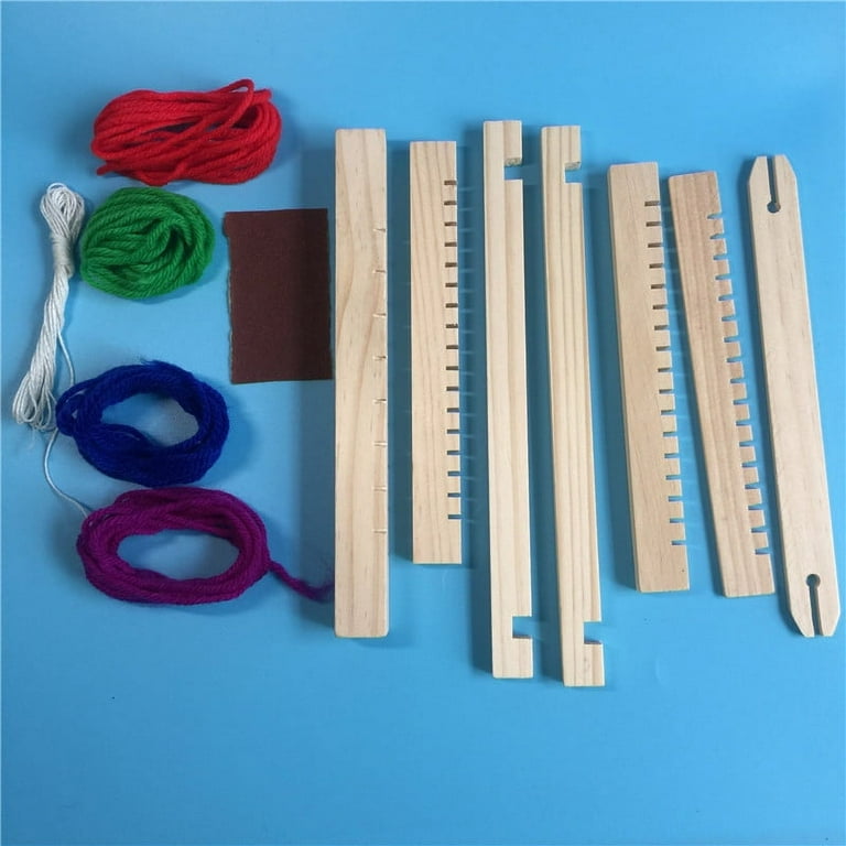 DIY Hand-knitting Wooden Loom Toys Children Weaving Machine Interllectural Development Technology Production