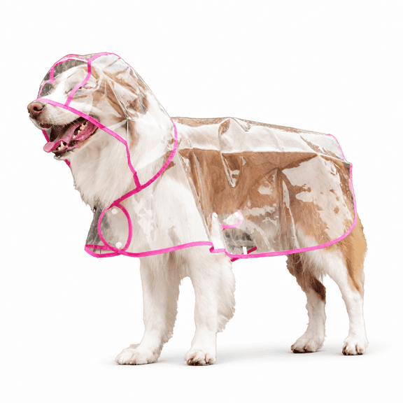 ELORIAH Dog Raincoat,Waterproof Fabric for Ultimate Protection Dog Rain Jacket,Hooded Design with Leash Hole for Convenience Pet Raincoat,XS