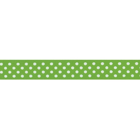 Offray Grosgrain Confetti Dot Ribbon, 7/8" x 10 yds