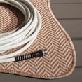 thumbnail image 4 of SAFAVIEH Courtyard Blazhe Chevron Indoor/Outdoor Area Rug, Natural/Cream, 8' x 10' Scalloped, 4 of 15