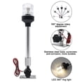 thumbnail image 2 of Geloo 12 inch Boat Navigation Light All Round 360° LED Fold Down Anchor Light for Pontoon and Fishing Boat 12-24V, 2 of 9