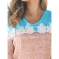 thumbnail image 3 of FASHIONWT Women Plus Size Digitally Printed Long Sleeve Tie Dye Round Neck Top, 3 of 4