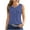 Tank Tops for Women Plus Size-Blue, variant on Homenesgenics Tank Tops with Built in Bras Women's 2025 Summer Solid Color Button Round Neck Sports for Outer Wear Short Tops Round Neck Gray S