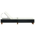 thumbnail image 5 of vidaXL Patio Lounge Chair Outdoor Sunlounger Sunbed with Cushion Poly Rattan, 5 of 6