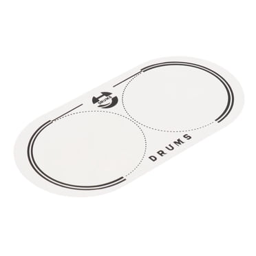 Esquirla Bass Drum Patch Drum Set Thin Kick Pad Kick Pad for Musical Instrument Parts Double Pedal White