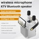 thumbnail image 1 of Altavoz Bluetooth inalámbrico con micrófono dual, altavoz de karaoke portátil para cine en casa, 1 of 13