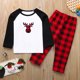 thumbnail image 5 of Conjuntos de pijamas familiares a juego Pijamas navideños para niños con camiseta de manga larga y pantalones Ropa de estar por casa, 5 of 7