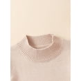 thumbnail image 4 of Wassery Kids Girls Knit Sweaters Long Sleeve Crew Neck Loose Knitted Pullovers 2T 3T 4T 5T 6T 7T Little Girls Fall Winter Warm Clothes, 4 of 9