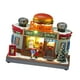thumbnail image 5 of Estatua de pueblo navideño, figura de comida rápida, artesanía con luz LED, parte superior giratoria hecha a mano, adorno navideño para escritorio, Forma de hamburguesa, 5 of 8