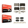 thumbnail image 1 of Positive Plus Front Rear Semi-Metallic Brake Pads Kit for Car Buick Regal Sportback with 345mm Diameter Rotor KPF-100616, 1 of 8