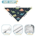 thumbnail image 6 of Dog Bandana 1 Pack,DarkBlue Dinosaurs Leaves Pattern Bandanas for Dogs,Cat Bandana,Small/ Large Dog Bandana 2 Size,Dog Bandanas, 6 of 6
