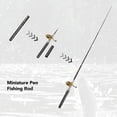 thumbnail image 4 of Canne à Pêche Miniature Stylo Canne à Pêche de Poche Compacte Canne à Pêche Portable avec Moulinet Roue Hameçons Ligne pour Amateurs de Pêche en Plein Air, 4 of 7