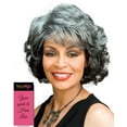 thumbnail image 3 of Barbara Wig Color 3T34 - Foxy Silver Wigs Curly Shag Wispy Bangs Synthetic Medium Length African American Women's Machine Wefted Lightweight Average Cap Bundle MaxWigs Hairloss Booklet, 3 of 3