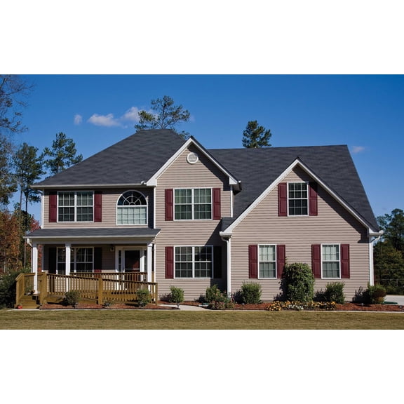 Mid America Vinyl Raised Panel Window Shutters (1 Pair)