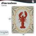 thumbnail image 4 of Stupell Industries Coastal Lobster with Gingham Kitchen Charm Canvas Art, 16 x 20, by Vero Illustrates, 4 of 8