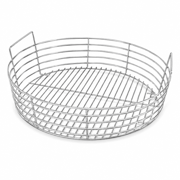 19-Inch Stainless Steel Charcoal Ash Basket for Extra-Large Kamado Grills, Heavy-Duty Fire Basket for Ceramic Smokers