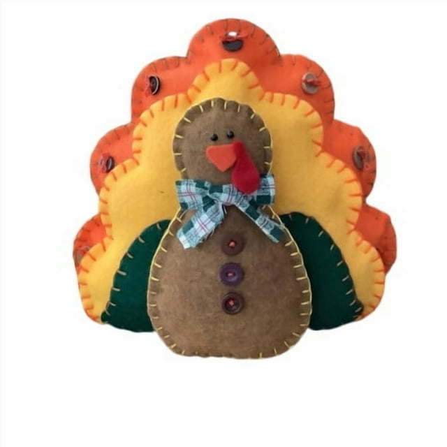Décoration de Dinde Colorée Faite à la Main pour l'Automne et l'Action de Grâce, Centre de Table, Cadeau de Réchauffement pour Hôtes, Accent Festif pour la Maison, Design Fantaisiste pour Rassemblement de Vacances