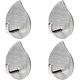 thumbnail image 1 of Pack Of 4 Self-adhesive Stainless Steel Wall Hooks, 1 of 5