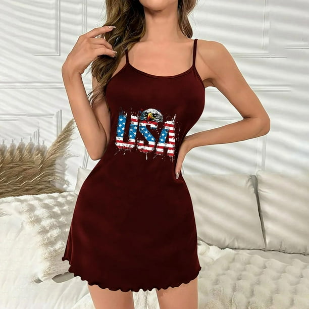 Camisón corto de talla grande para mujer, camisón de manga corta con estampado de pecho a la moda, camisón para mujer