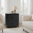 thumbnail image 4 of Bigleap Nightstand Set 2, 2 Drawer Dresser for Bedroom, Bedside Furniture, End Table for Bedroom, Closet, Entryway, Black, 4 of 8