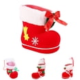 thumbnail image 4 of Moyic Regalo de Navidad de 4 tamaños, soporte para regalo de dulces, decoración de fiesta en casa, botas de caramelo de Papá Noel para Kits de decoración para fiestas METRO, 4 of 6