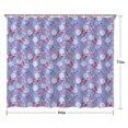 thumbnail image 5 of Blue Butterfly Flower Pattern Shower Curtain 84"x72" ,Bathroom Decorative Shower Curtains Set with 12 Hooks,Modern Waterproof Washable Shower Curtain, 5 of 6