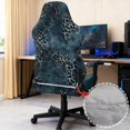 thumbnail image 4 of Jiueut Black Leopard Marble Print 4 PCS Gaming Chair Covers, Stretchable Chair Protective Cover with 2 Pieces Arm Rest Cushion Anti-Dust Universal Chair Slipcover Protector, 4 of 7