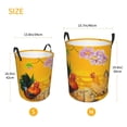 thumbnail image 3 of Honeii The Chicken Family Print Laundry Hamper Basket,Baby Nursery Woven Storage Basket for Toys Bin,Pillows,Blankets,Clothes-, 3 of 6