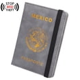 thumbnail image 1 of Porta licencia mexicana antimagnético RFID con banda elástica y posición multitarjeta, porta licencia, porta boletos, 1 of 6