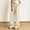 Beige, variant on IUYRTFE Women Solid Color Elastic Waist Straight Leg Pants with Pockets Casual Loose Trousers for Daily Wear