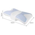 thumbnail image 3 of Almohada cervical Zulema ergonómico Soporte para el cuello azul, 3 of 7