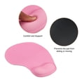 thumbnail image 4 of Uxcell Gel Mouse Pad with Wrist Rest Ergonomic Mouse Pad Comfortable Memory Foam Non-Slip Base Soft, Pink, 4 of 5