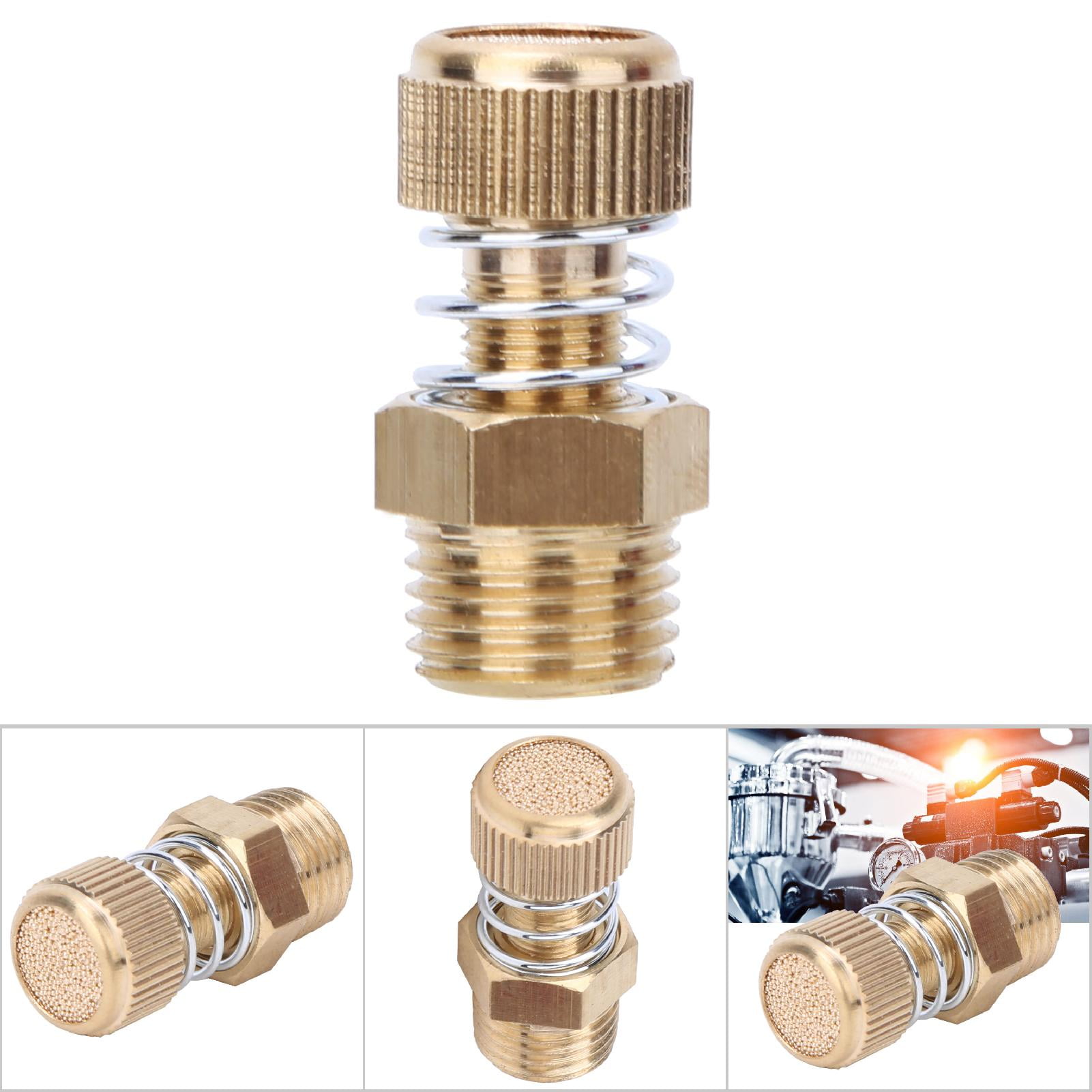 EOTVIA 10PCS Brass Pneumatic Muffler BSPT Male Thread Solenoid Valve