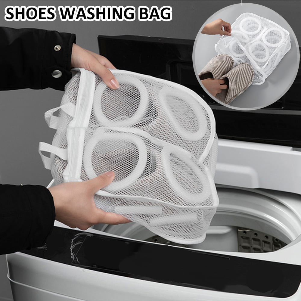 3Pcs Shoes Washing Bag Washing Machine Laundry Mesh Net Dry Shoe Organizer Bags 