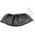 thumbnail image 3 of Bird Cage Cover Universal Birdcage Polyester Mesh Cover Seed Catcher Parrots Cage Net Skirt Guard Black, 3 of 7