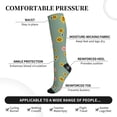 thumbnail image 3 of Lsque Pig Face With Sunflower Pattern Sport Compression Socks for Men & Women 15-20 mmHg Knee High Nurse Pregnant Running Medical and Travel Athletic, 3 of 6