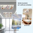 thumbnail image 6 of 1 Pack American Vintage Flowers Fluorescent Light Covers for Ceiling Lights Country Butterflies Text Texture Magnetic Ceiling Light Covers Overhead Light Filters for Office Classroom Home, 6 of 9