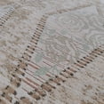 thumbnail image 5 of AMIDA Area Rugs 3'x5' Light Beige Ivory Non Slip Machine Washable for Entryway,Living Room and Kitchen - Flat Weave - Plaid Geometric Floral Vintage Chic - Dog Friendly Easy Care, 5 of 10