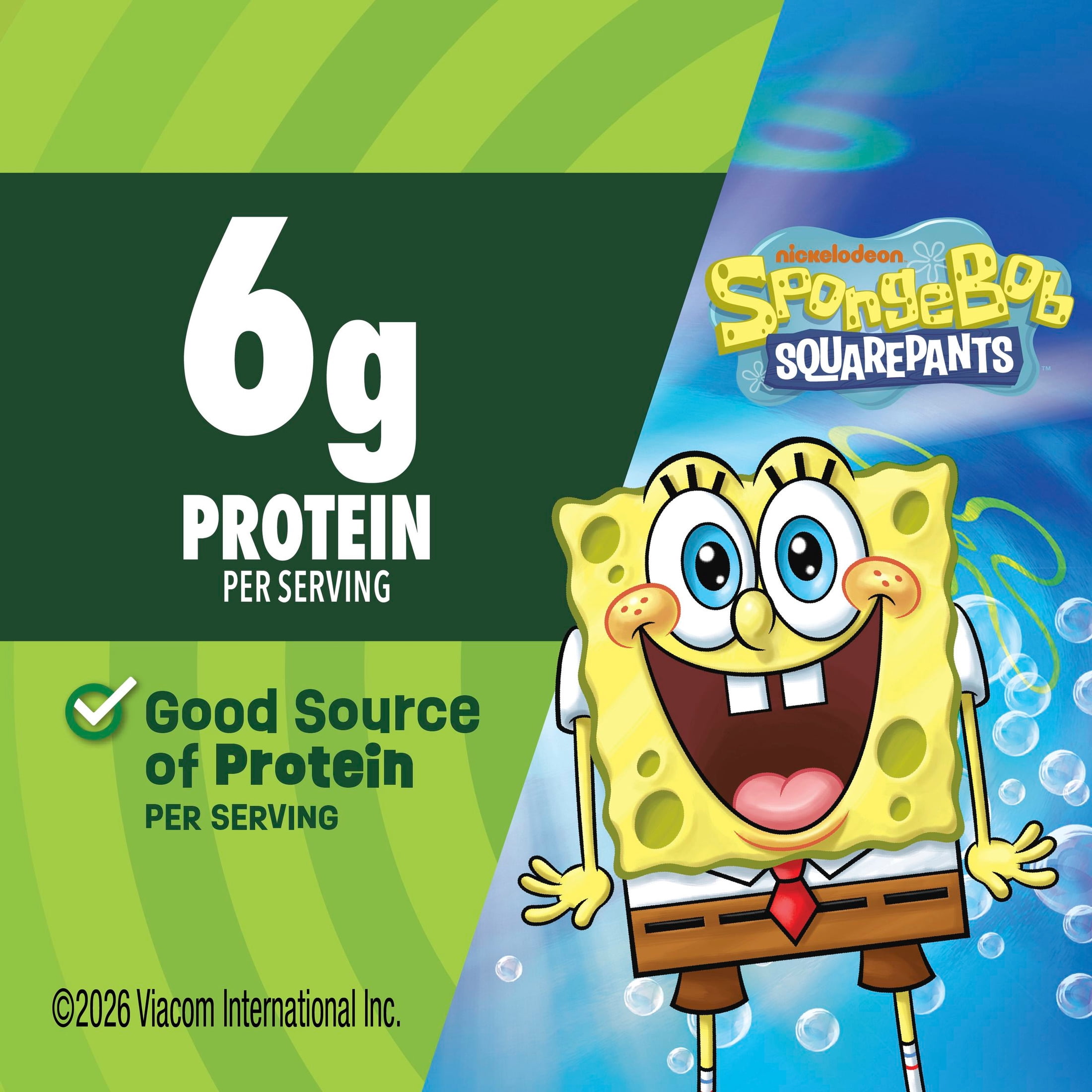 Go-GURT SpongeBob Yogurt Tubes, Strawberry and Vanilla, 6g Protein, 24 Count, 48 oz