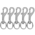 thumbnail image 1 of YOUTHINK Double End Diving Hook,Stainless Steel Diving Hook,L92MM Stainless Steel Spring Snap Hooks Diving Hook Double Ended Spring‑Snap Clip, 1 of 8