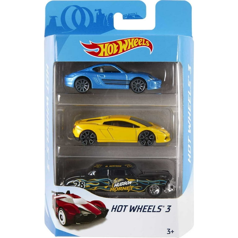 Pacote Com 3 Carrinhos Hot Wheels Original S/ Repetir Mattel