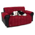 thumbnail image 3 of Petego EBBELOVE ST BelsofA Velvet Loveseat Protector - Stone, 3 of 11