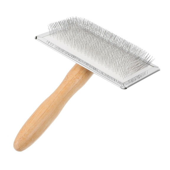 SEWCHICS Hand Knitting Wood Tool Ergonomic Design Wool Carders Brush Multi Color for Crafting Projects 1Set