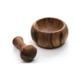 thumbnail image 3 of Ironwood Gourmet Olmec Mortar and Pestle, Acacia Wood, 3 of 4