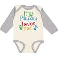 thumbnail image 3 of Inktastic My Pawpaw Loves Me Boys or Girls Long Sleeve Baby Bodysuit, 3 of 5