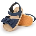 thumbnail image 4 of Infant Baby Girl Boy Sandals Comfort Premium Summer Outdoor Casual Beach Shoes with Flower Bowknot Anti Slip Rubber Sole Newborn Toddler Prewalker First Walking Shoes, 4 of 7