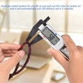 thumbnail image 2 of Calibrador Vernier, micrómetro LCD electrónico Digital, regla con pilas, ancho de profundidad, calibre de plástico, herramienta de carpintería reiniciable tipo 1 tholdsy TO000925-01, 2 of 7