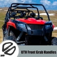 thumbnail image 3 of Unique Bargains 1 Set Front Grab Handles Aluminum Alloy UTV Grab Handle Kit Replacement for  X3 & X3 Max Black, 3 of 6