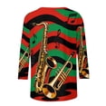 thumbnail image 6 of Craaazy Black History Month Clothing for Women Crewneck 3/4 Sleeve Summer Cozy Shirts Gifts, 6 of 9
